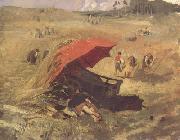 Franz von Lenbach The Red Umbrella (nn02) Germany oil painting artist